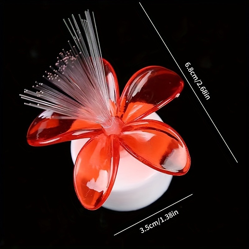 LED Colorful Fiber Optic Light Candle Rose Fiber Optic Flower Night Light Starry Sky Color Changing Flash Light Small Toy4