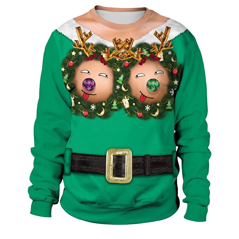 Christmas Santa Claus Hoodie Cartoon Manga Anime 3D Print 3D Graphic For Couple's Men's Women's Adults' Christmas Carnival 3D Print4