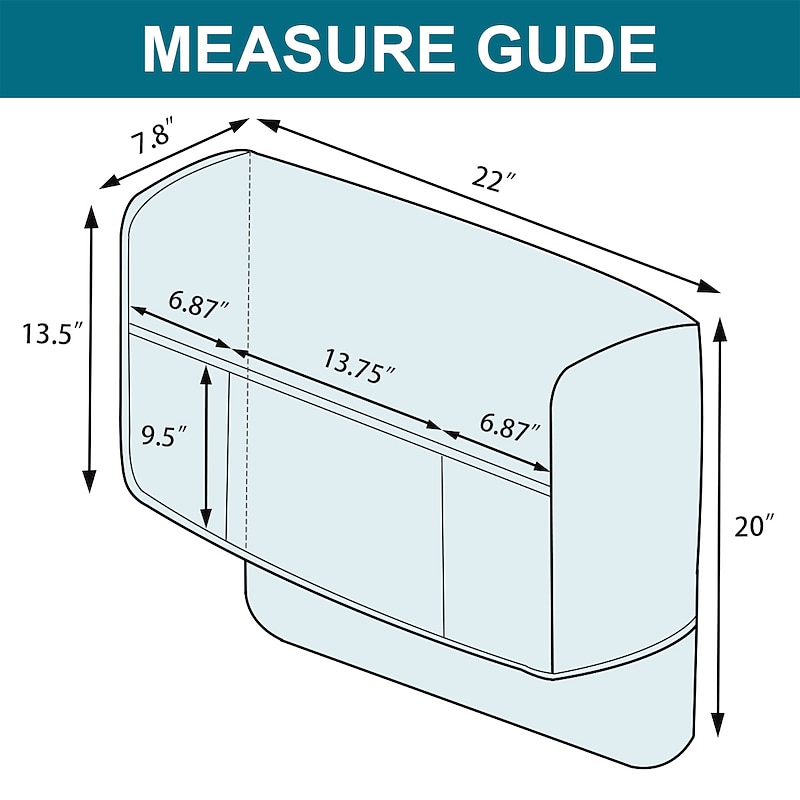 2 Pcs 100% Waterproof Armrest Covers for Chairs and Sofas Couch Arm Covers for Sofa Armrest Covers with Side Pocket Anti-Slip Furniture Protector Washable3