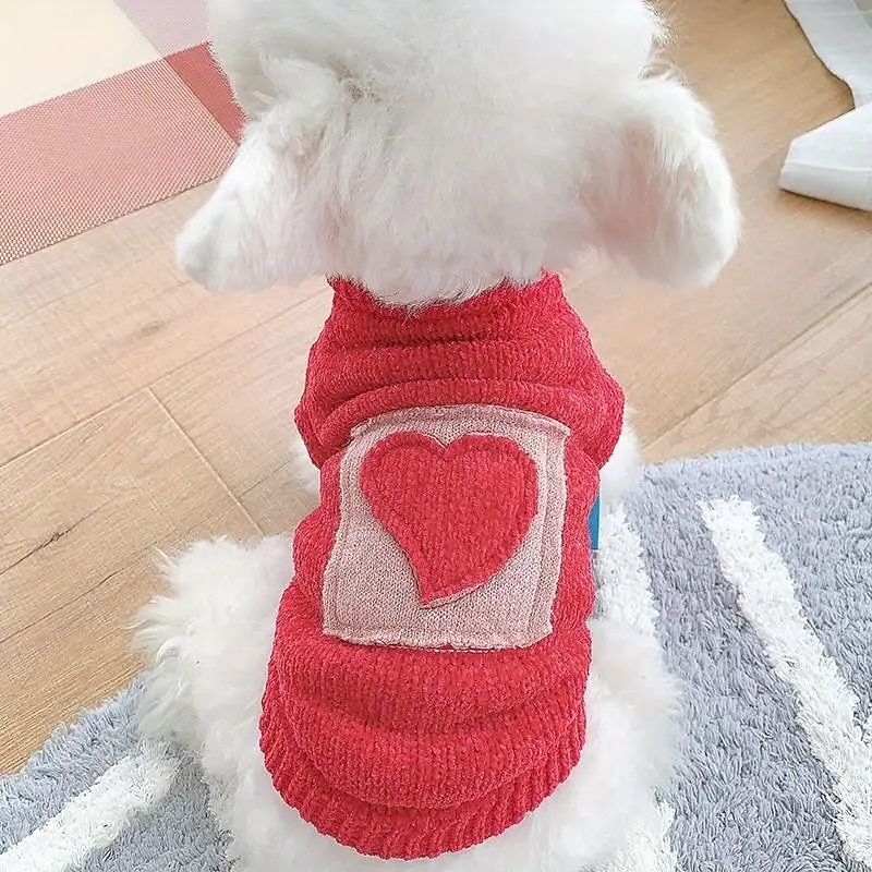 Dog Cat Sweater Jumper Cute Casual Winter Warm Breathable Soft Washable Comfortable Outdoor Casual Daily Dog Clothing for Bichon Frise Pomeranian Baby Pet Papillon Small