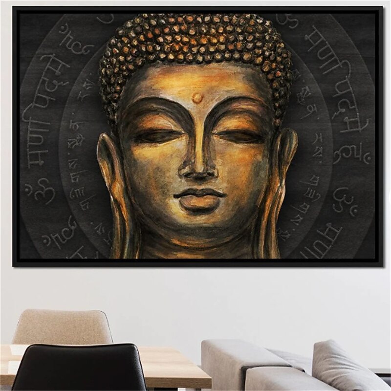 People Wall Art Canvas Traditional Buddha Prints and Posters Portrait Pictures Decorative Fabric Painting For Living Room Pictures No Frame3