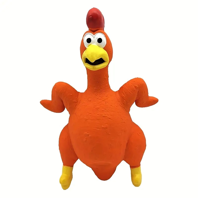 Interactive Turkey Latex Squeaky Chew Toy - Perfect for Medium & Large Dogs!2