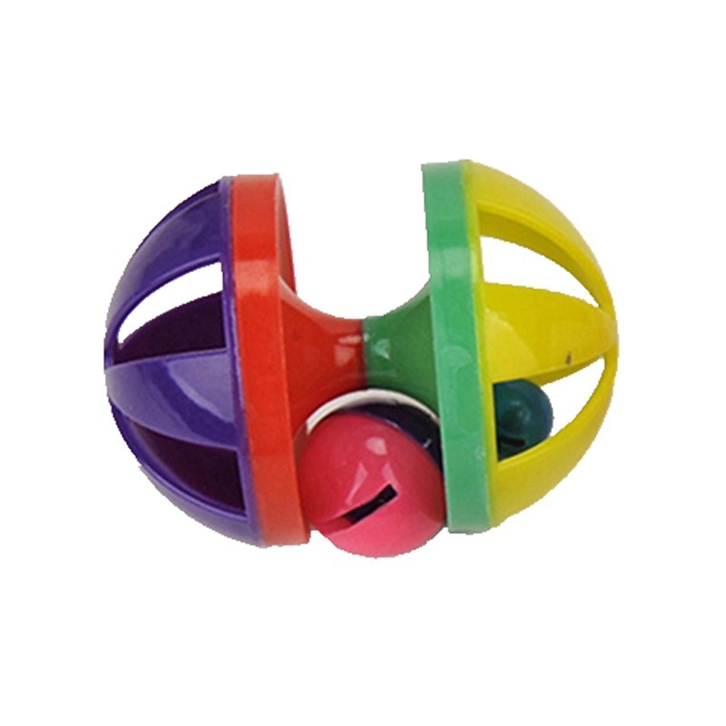 Rondom Pet Supplies Pet Cat Toys Ring Sound Cat Teasing Toys Contrasting Rolling Balls Double Bell Balls4