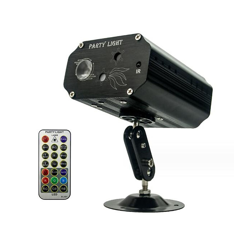 Party DJ Disco Lights – Indoor Sound Activated Strobe Laser Projector with Remote Control for Parties, Weddings, Bars & Holiday Events3