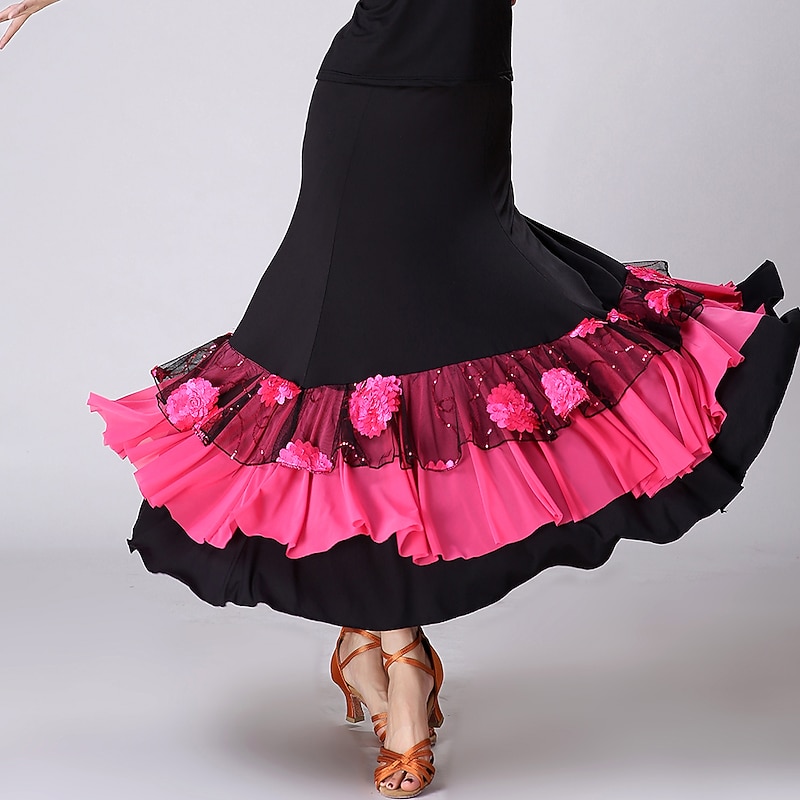 Activewear Skirts Printing Splicing Women's Performance Training Sleeveless High Polyester