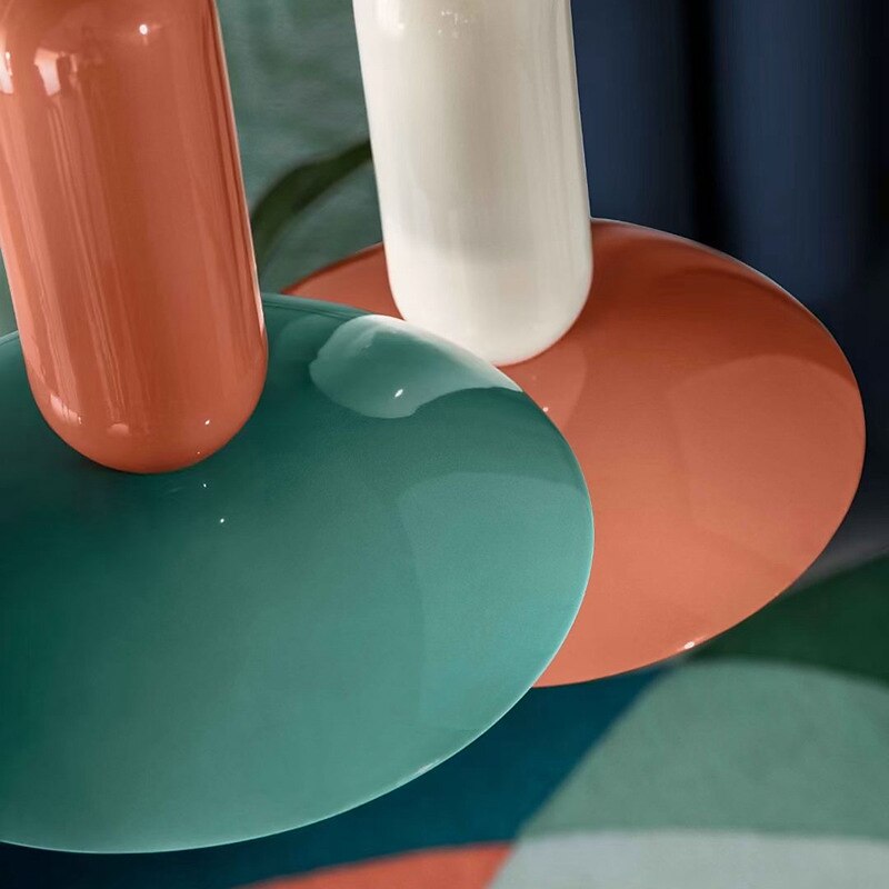 Pendant Lamp Minimalist Chandelier Nordic Simple Style High-end Colorful Metal Chandelier Adjustable Retro Metal Lampshade Fixture For Kitchen Island Living Room 110-240V3