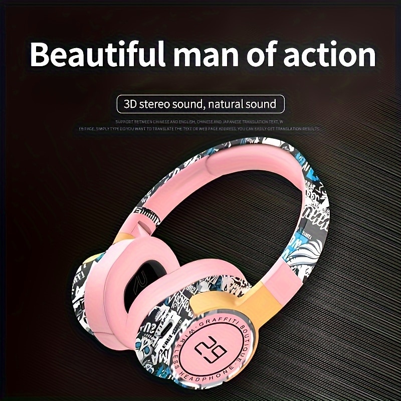 Wireless Headphones On-Ear Headphones Stereo Earbuds Headphones, Noise Canceling Wireless Headphones For Outdoor Sports And Fitness! Gifts For Men And Women Friends Gifts4