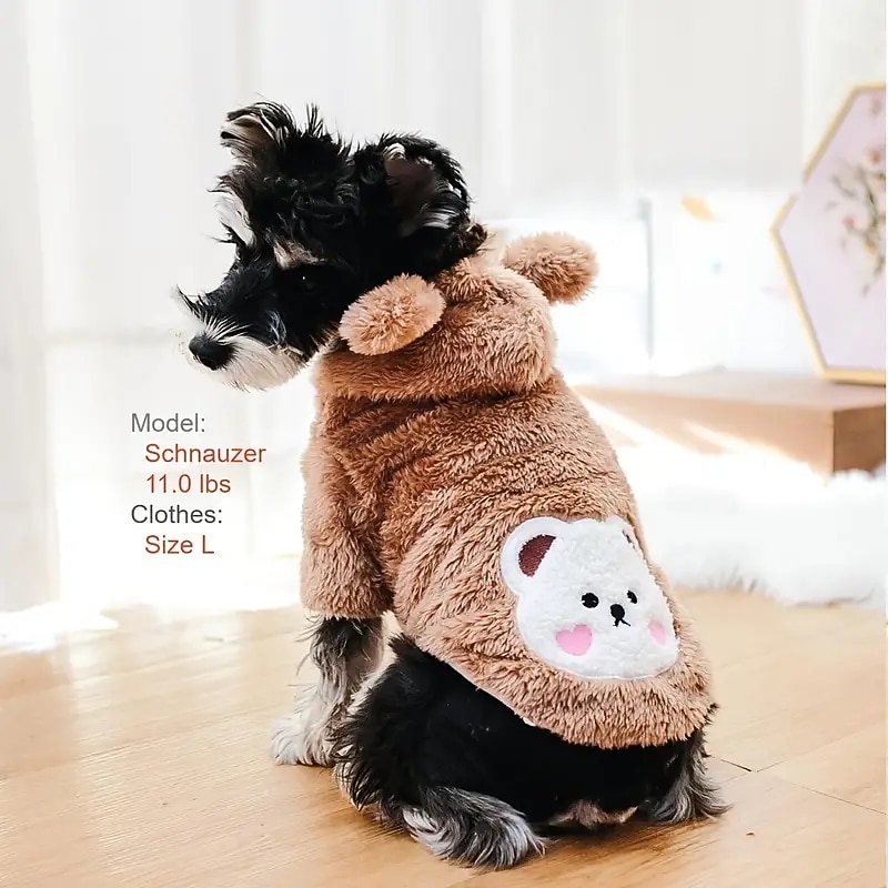 Dog Cat Coat Jacket Cute Casual Winter Warm Breathable Soft Washable Comfortable Christmas Outdoor Casual Daily Dog Clothing for Bichon Frise Pomeranian Baby Pet Papillon Small3