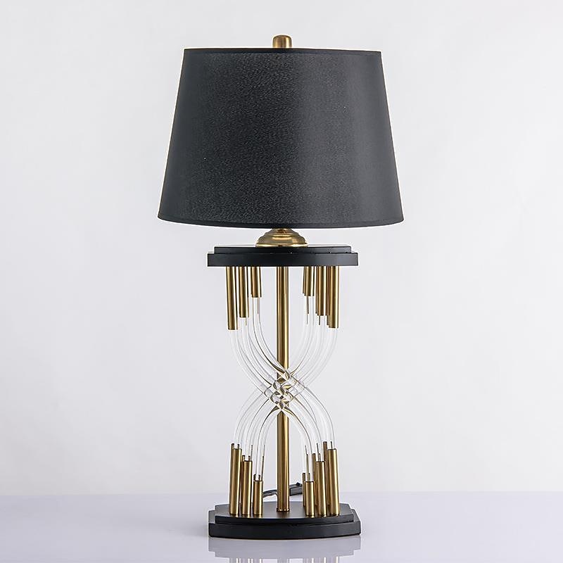 Luxury Crystal Table Lamp, Decorative Living Room Sofa Coffee Table Lamp Bedroom Bedside Simple Style Leisure Lamp 110-240V2