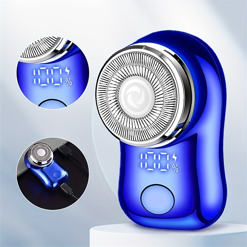 Electric Razor For MenMini-Shave Portable Electric Shaver Pocket Size Portable Shaver Wet And Dry Men's Razor USB Rechargeable Shaver