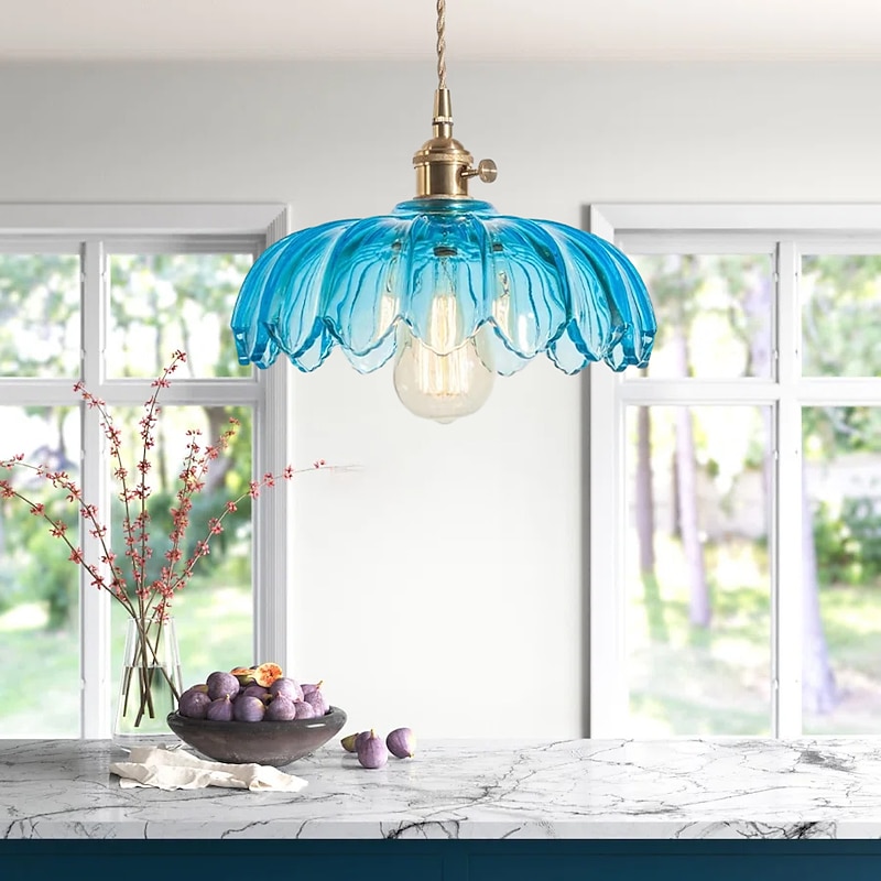 LED Pendant Light Modern Bedside Light Metal Glass Dining Room Bar Metal Electroplated Cord Adjustable 110-240V3