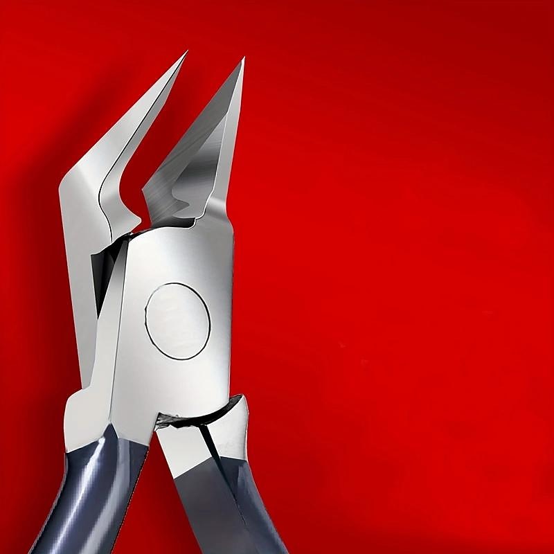 Stainless Steel Toenail Clippers with Sharp Pointed Tip for Ingrown and Thick Nails - Wide Jaw Podiatry Care Tool3