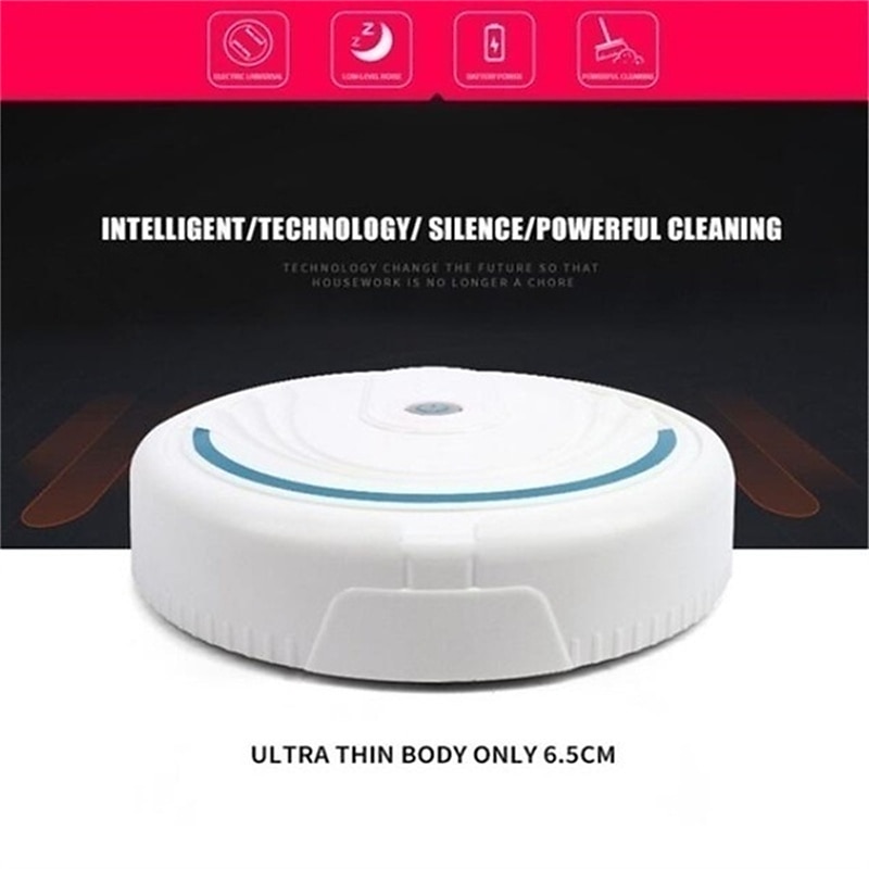 Automatic Smart Household Mopping Sweeping Machine Robot Cleaner Vacuum Floor Dust Hair USB/Battery 5