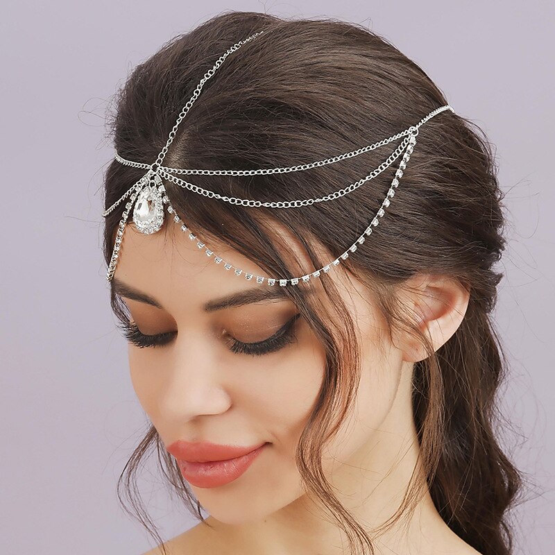 Fairy Elf Rhinestone Pixie Headpiece Medieval Renaissance Headband Princess Women's Cosplay Costume Headwear4