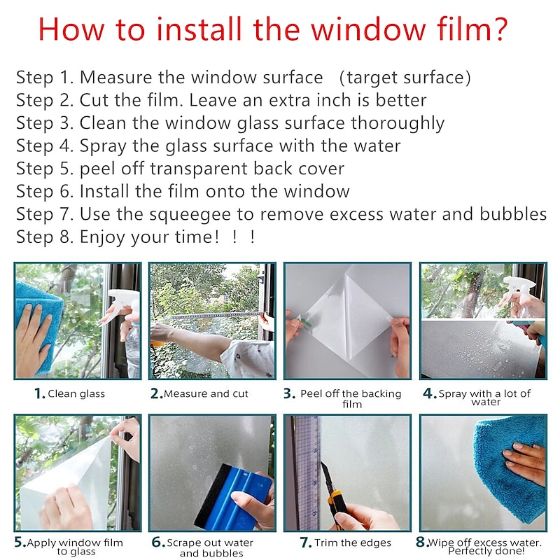 Stained Glass Window Film Colorful Window Stickers Stained Glass Electrostatic Removable Window Privacy Stained Decorative Film for Home Office4