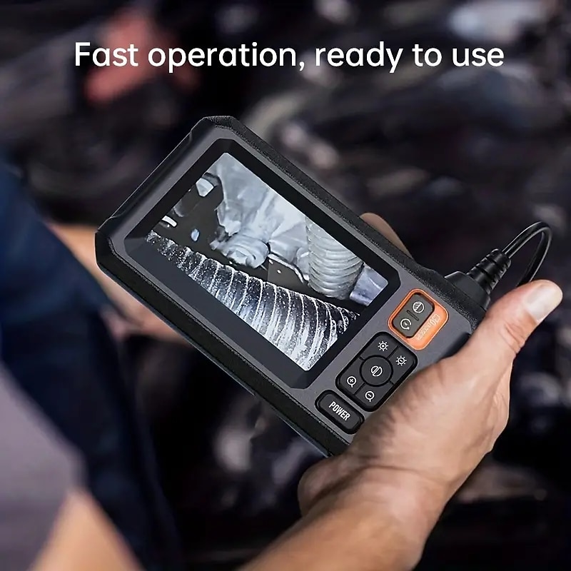 HD Borescope 4.3 Inch IPS Screen Inspection Camera Illuminated Waterproof Borescope Camera 16.5ft Semi-rigid Gooseneck Camera For Car Home Plumbing2