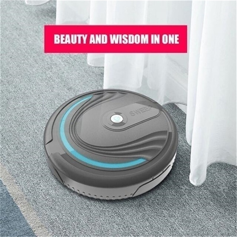 Automatic Smart Household Mopping Sweeping Machine Robot Cleaner Vacuum Floor Dust Hair USB/Battery 11