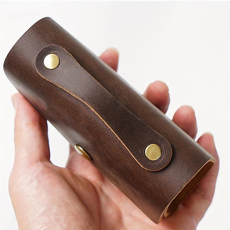 1pc Premium Leather Carry-on Sketchbook Perfect for Travel Office and School Supplies4