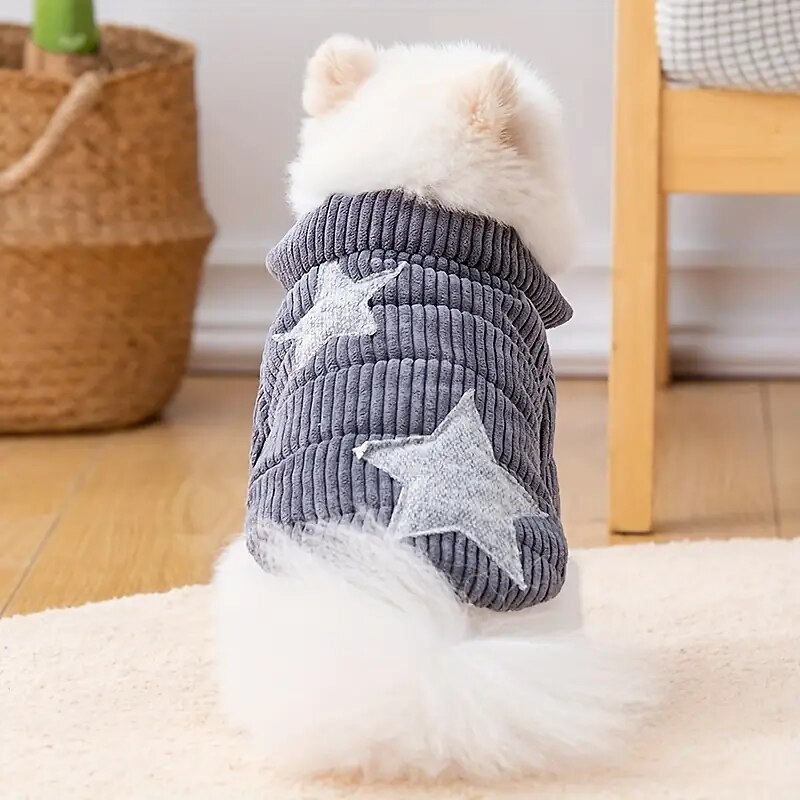 Dog Cat Coat Jacket Fashion Party Winter Warm Breathable Soft Washable Comfortable Christmas Halloween Outdoor Casual Daily Dog Clothing for Bichon Frise Pomeranian Baby Pet Papillon Small2