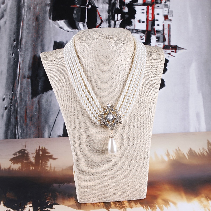 Necklace Pearls Beaded Necklace Retro Vintage Elegant & Luxurious 1920s Alloy For Cosplay Women's Costume Jewelry Fashion Jewelry