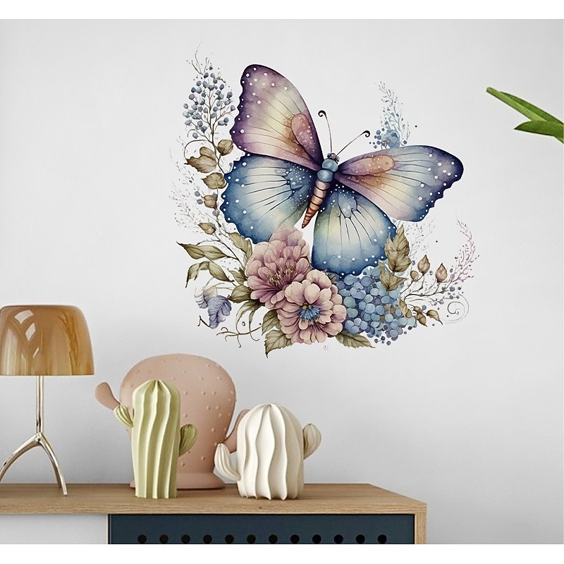 Butterfly Sticker Warm Bedroom Sticker Window Sticker Background Wall Decoration Toilet Sticker Tile Toilet Sticker Christmas Decoration Sticker4