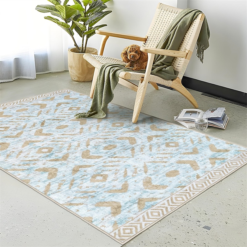 Geometric Abstract Runner Rug Kitchen Mat Non-Slip Oil Proof Rug Indoor Outdoor Mat Bedside Bedroom Decor Bathroom Mat Entrance Rug Door Mat2