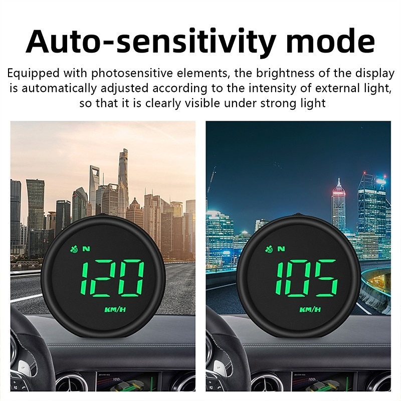 2.4 Inch HUD Head Up Display Car Speedometer Multifunction MPH KM/h Car Compass Speed Display Auto Electronic DiagnosAtic Tools3