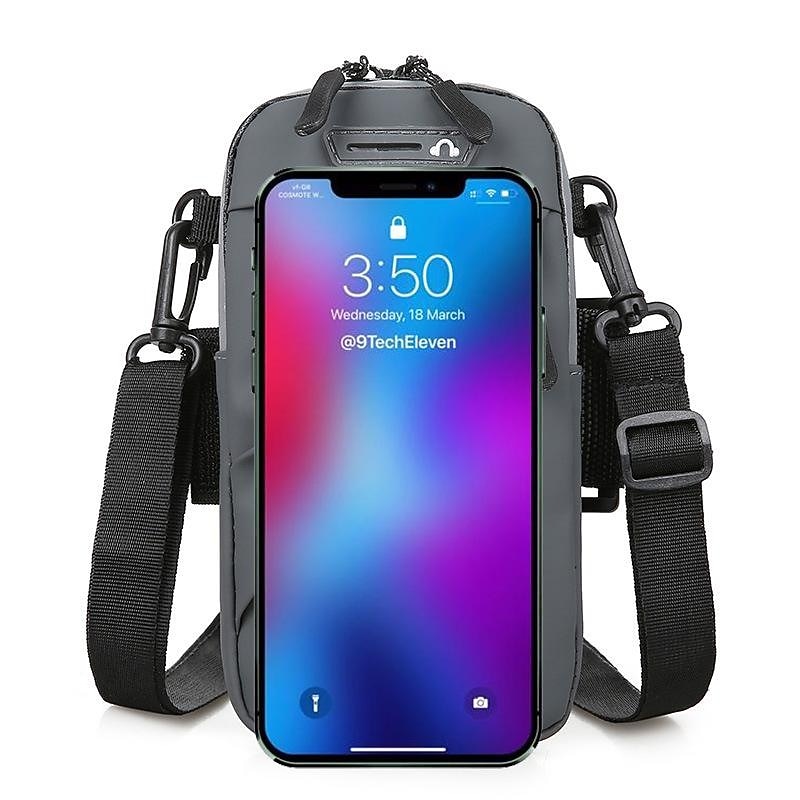 2023 New Multi Functional 3 IN 1 Outdoor Sports Fitness Running Mountaineering Mobile Phone Bag Travel Small Bag Cross Body Waist Hanging Arm Bag Single Shoulder Bag4