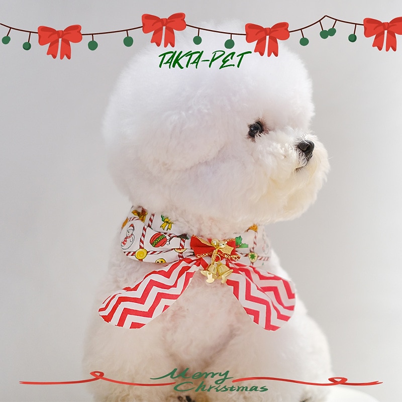 Dog Cat Dog Scarf Dog Bandana Fashion Party Breathable Soft Washable Comfortable Christmas Halloween Christmas Outdoor Casual Daily Dog Clothing for Bichon Frise Pomeranian Baby Pet Papillon Small3
