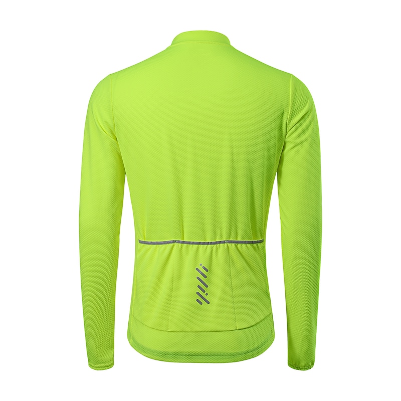 Men's Cycling Jersey Long Sleeve Bike Sweatshirt Tracksuit Jersey with 3 Rear Pockets Mountain Bike MTB Road Bike Cycling Quick Dry Reflective Strips Back Pocket Wicking Sports Wine Red Dark Green3