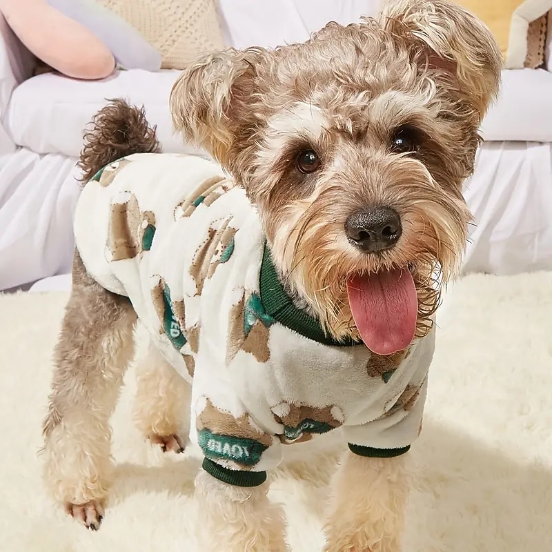 Dog Cat Sweatshirt Cute Casual Daily Winter Warm Breathable Soft Washable Comfortable Outdoor Casual Daily Dog Clothing for Bichon Frise Pomeranian Baby Pet Papillon Small