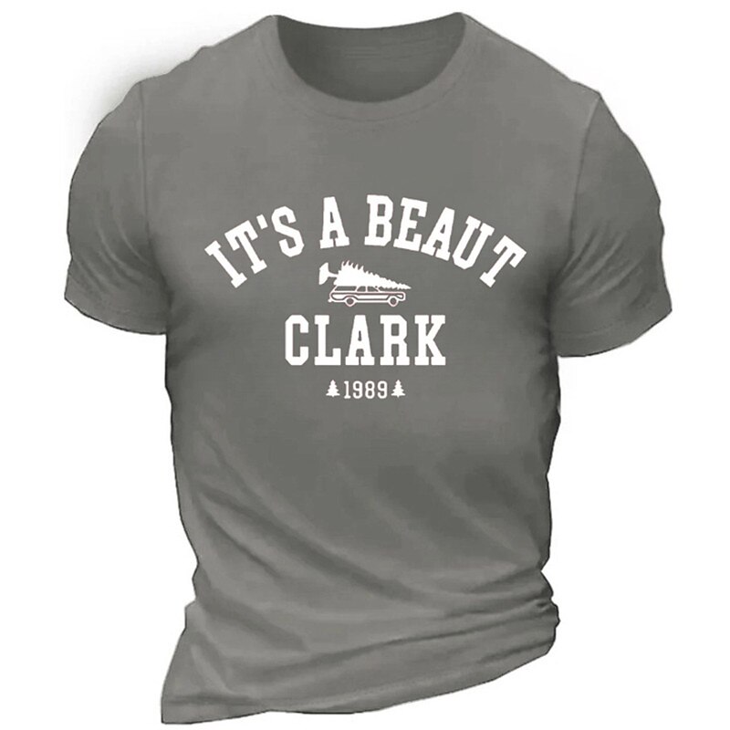 Men's Christmas Vacation 'It's A Beaut Clark' Graphic T-Shirt - Funny Holiday Movie Quote Tee 19894