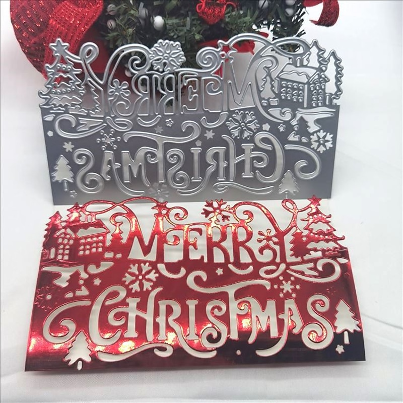 1pc Christmas Deer Metal Cutting Dies For Card Making Happy New Year Decoration Embossing Stencils Die Cuts DIY Scrapbooking Supplies2
