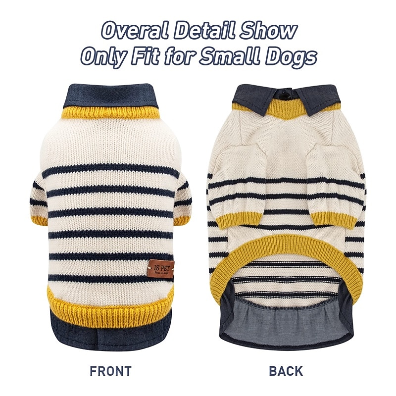 Dog Cat Sweater Jumper Fashion Casual Winter Breathable Soft Washable Comfortable Outdoor Casual Daily Dog Clothing for Bichon Frise Pomeranian Baby Pet Papillon Small3
