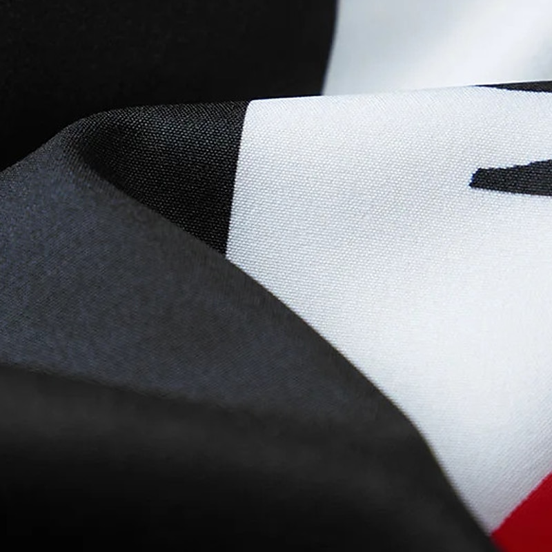 Men's Geometric Pattern Poker Shirt Bowling Shirt Button Up Shirt Short Sleeve Casual Daily Wear Weekend Autumn / Fall Turndown Print Button-Down Black Red Orange3