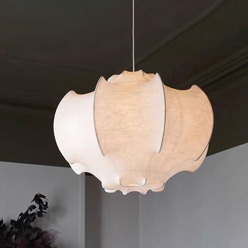 LED Pendant Light Chandelier Gorgeous 40cm Silk White Pendant Light Romantic Mounted Lighting Fixture for Restaurant Bedroom Chain Adjustable 110-240V2