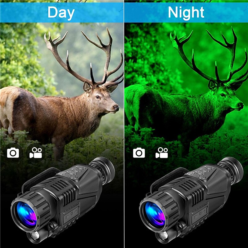 Digital Night Vision Infrared Monoculars with 1.5 TFT LCD and IR Camera - 640 X 480 Image Resolution for Recording in HD4