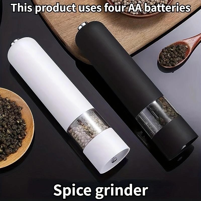 Pepper Grinder, Household Sea Salt Ginder, Electric Spice Grinder, Automatic Sea Salt Crusher, Reusable Glass Seasoning Bottle, Kitchen Gadgets, Kitchen Supplies2