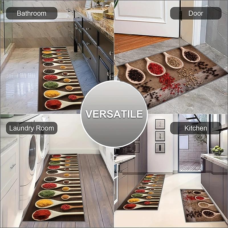 Seasoning Kitchen Mat Non-Slip Oil Proof Rug Indoor Outdoor Mat Bedroom Decor Bathroom Mat Entrance Rug Door Mat3