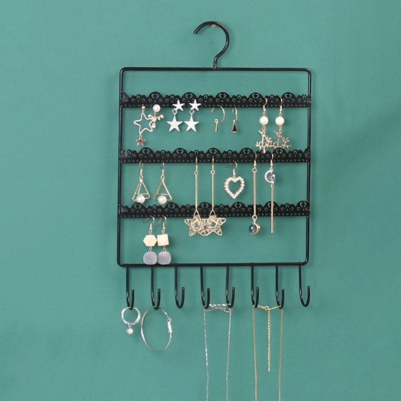 Wall Earring Jewelry Organizer Earring Organizer Hanging Holder Necklace Display Stand Rack Holder Rack Jewelry Hanger3