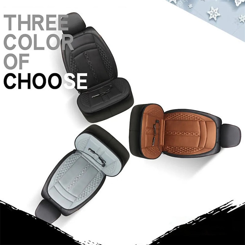 12V Car Heated Seat Cushions Winter, Single and Double Seat Cover Pad, Electric Heated Car Seat Cover Accessories4