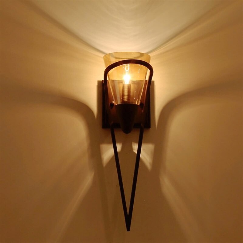 LED Wall Sconce Lighting Fixture Wall Sconce E27 External Waterproof IP65 Rustproof Aluminum Glass Wall Lamp Lantern Courtyard Garden Balcony Villa Decorative Lights 110-240V2