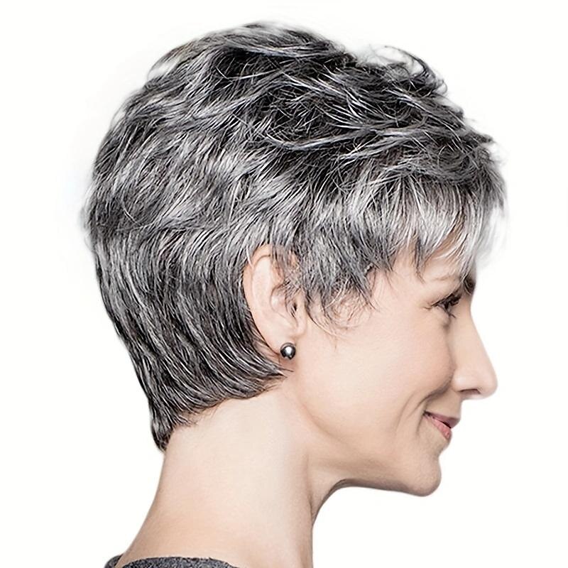 Short Straight Pixie Cut Synthetic Wig Beginners Friendly Elegant Natural Looking For Daily Use2