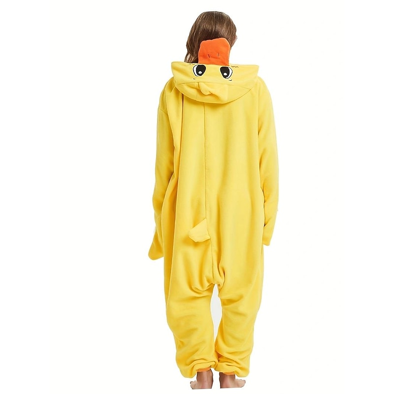 Adults' Animal Nightwear Onesie Pajamas Onesie Costume Carnival Costume Duck Animal Onesie Pajamas Kigurumi Pajamas Pajamas Funny Costume For Men and Women Carnival Cartoon2