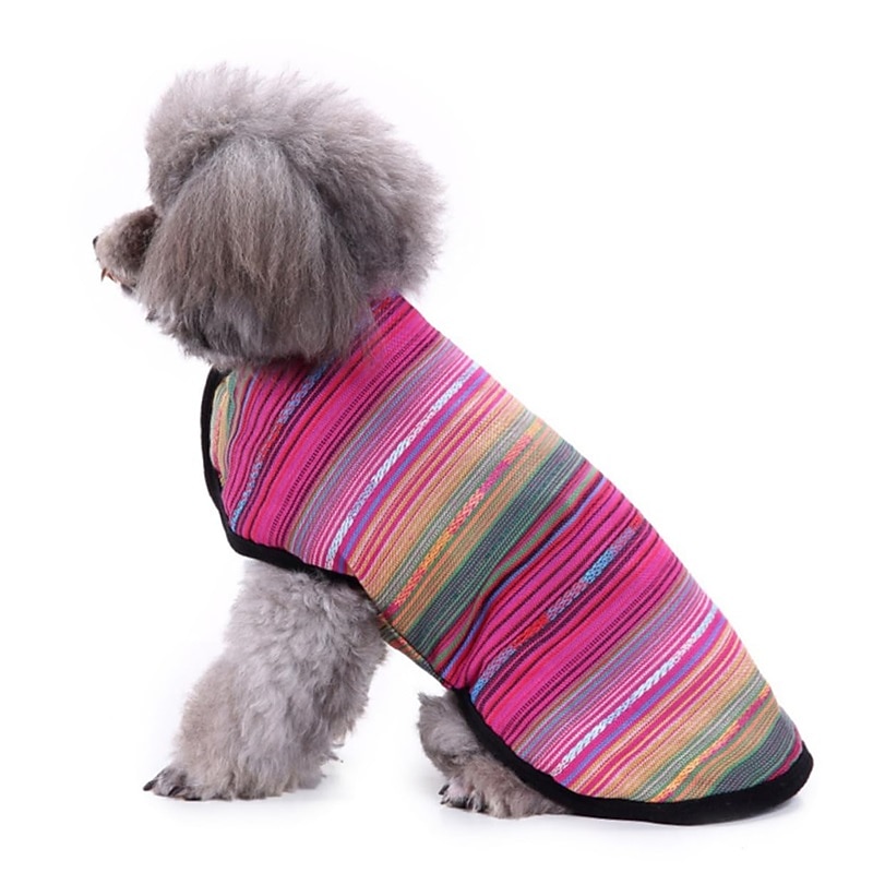 Dog Cat Sweatshirt Vintage Fashion Winter Warm Breathable Soft Washable Comfortable Christmas Outdoor Casual Daily Dog Clothing for Bichon Frise Pomeranian Baby Pet Papillon Small