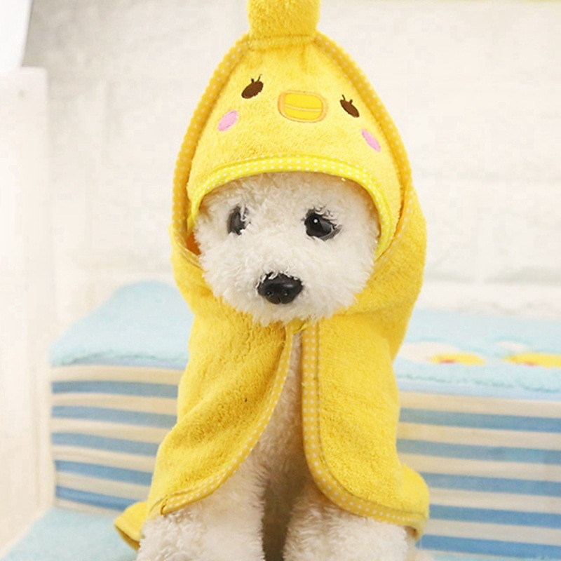 Dog Cat Bath Towel Dog Dry Robe Cute Leisure Winter Breathable Soft Washable Comfortable Outdoor Casual Daily Dog Clothing for Bichon Frise Pomeranian Baby Pet Papillon Small4