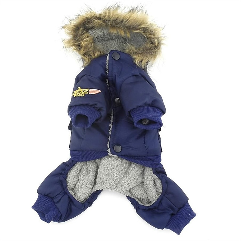 Dog Cat Coat Jacket Puffer / Down Jacket Fashion Party Winter Waterproof Warm Breathable Soft Washable Christmas Halloween Outdoor Casual Daily Dog Clothing for Bichon Frise Pomeranian Baby Pet3