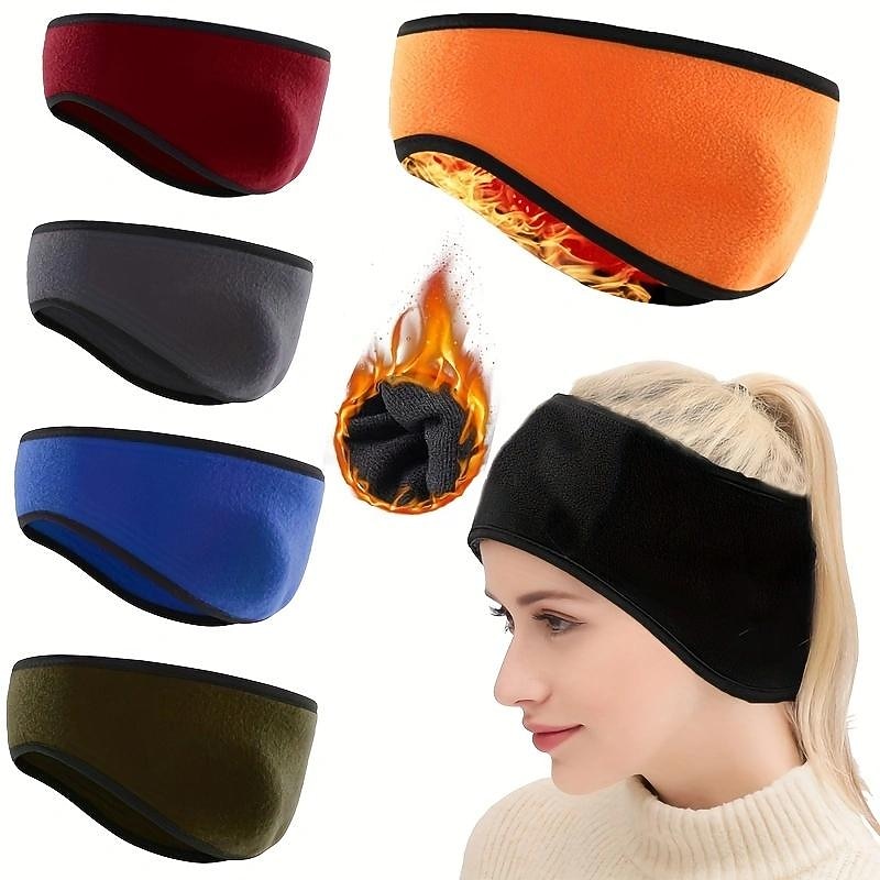 Winter Fleece Ear Warmer Headband, Cold Weather Ear Warmers Muffs Headband, Keep Ears Warm Headband For Ski Running Cycling