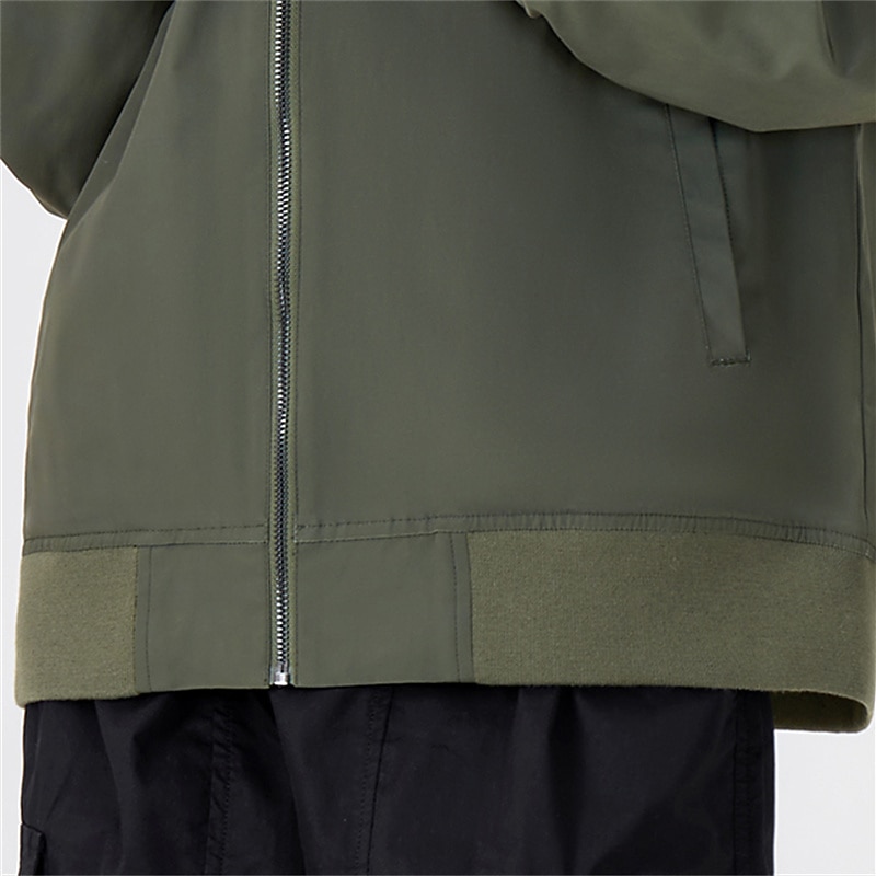 Men's National Flag Bomber Jacket Coat Outdoor Sports Vintage Casual Vacation Daily Wear Going out Printing Denim Fall & Winter Standing Collar Long Sleeve Black Red Army Green 10