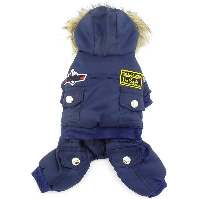 Dog Cat Coat Jacket Puffer / Down Jacket Fashion Party Winter Waterproof Warm Breathable Soft Washable Christmas Halloween Outdoor Casual Daily Dog Clothing for Bichon Frise Pomeranian Baby Pet2